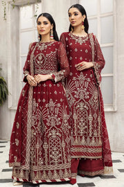 Alizeh Fashion Ik Dastaan Embroidered Chiffon 3Pc Suit D-03 AASHNA
