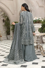 Alizeh Fashion Ik Dastaan Embroidered Chiffon 3Pc Suit D-05 MANZIL