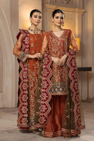 Alizeh Fashion Muhtesem Festive Eid Unstitched 3Pc Suit D-01 Makbule