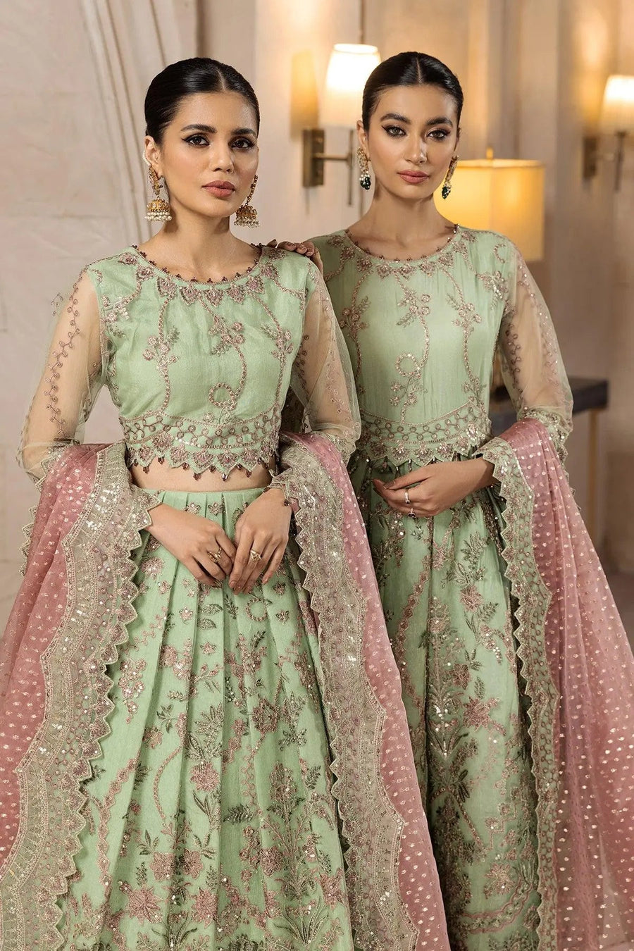 Alizeh Fashion Muhtesem Festive Eid Unstitched 3Pc Suit D-02 Serin
