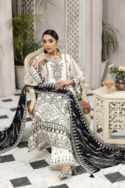 Alizeh Fashion Ik Dastaan Embroidered Chiffon 3Pc Suit D-04 PASBAAN