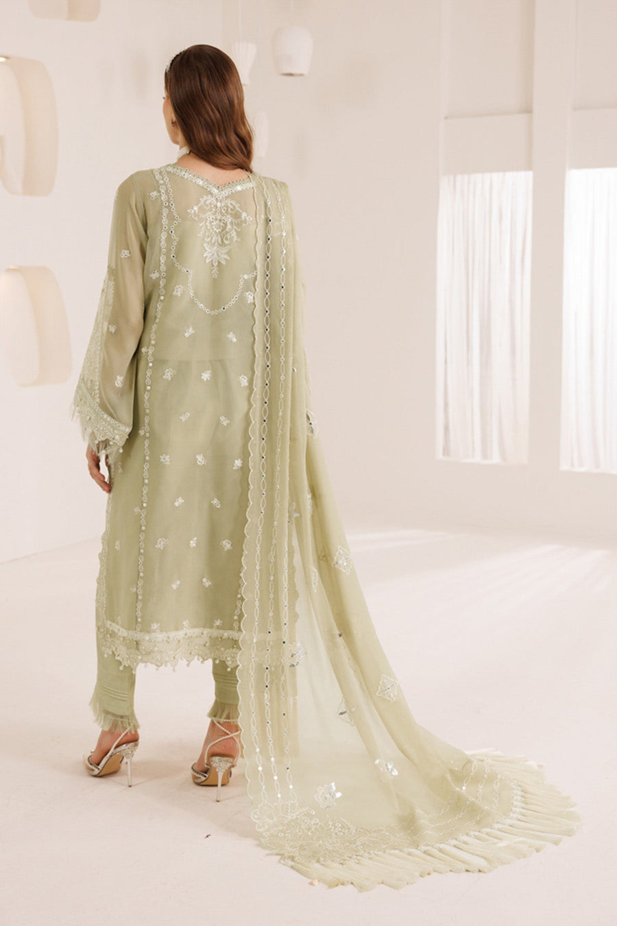 Alizeh Dhaagay Embroidered Chiffon Unstitched 3Pc Suit AF-DHG-5031-Ahana