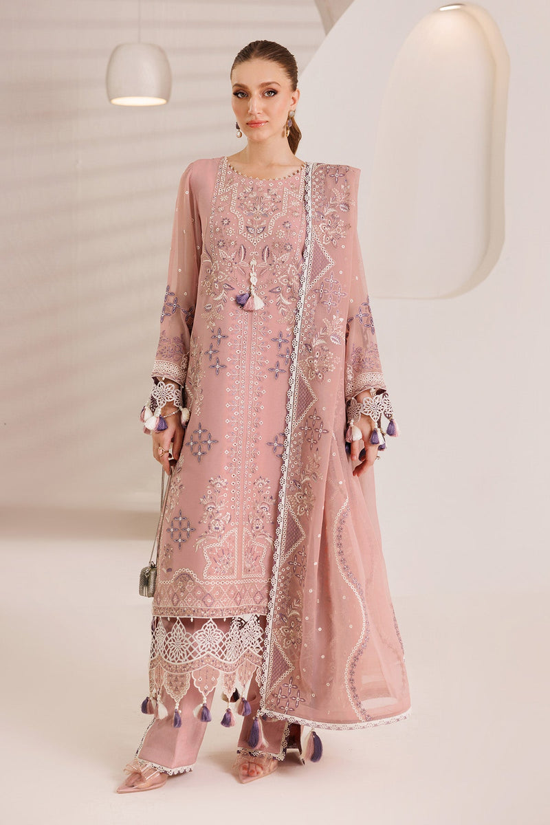 Alizeh Dhaagay Embroidered Chiffon Unstitched 3Pc Suit AF-DHG-5032-Aabia