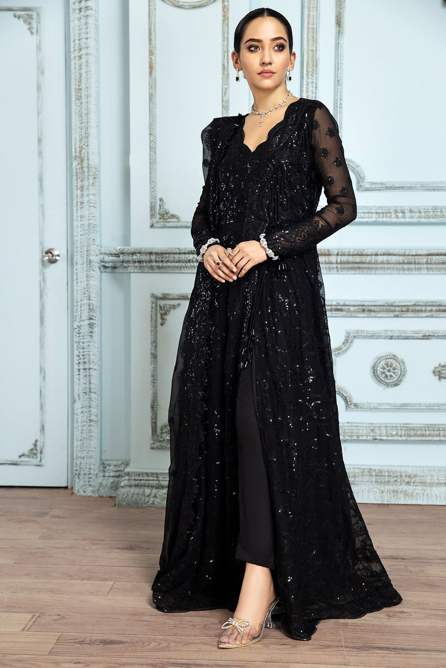 Hous of Nawab Gulmira Luxury Formal Unstitched 3PC Suit 01-DUA - FaisalFabrics.pk-5
