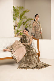 Alizeh Fashion Lamhay Festive Embroidered NEt 3Pc Suit V15D02 - Emhal