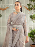 House of Nawab Gul Mira Luxury Formal Unstitched Saree 01-HESAN