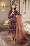 Alizeh Fashion Aqs-e-Dast Unstitched 3Pc Chiffon Suit D-04 Lehr