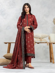 edenrobe Allure Lawn Unstitched Printed 3Pc Suit EWU24A1-29095