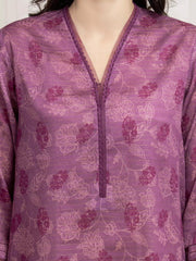 edenrobe Merak Printed Zari Lawn Unstitched 3Pc Suit EWU6M6-008
