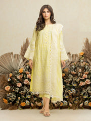 edenrobe Premium Embroidered Chanderi Unstitched 3Pc Suit EWU24V6-28736
