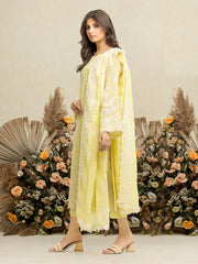 edenrobe Premium Embroidered Chanderi Unstitched 3Pc Suit EWU24V6-28736