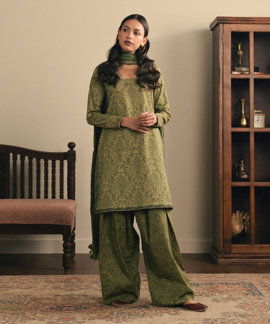 Sapphire Embroidered Cross Hatch Unstitched 3Pc Suit 0PEDY25V936B