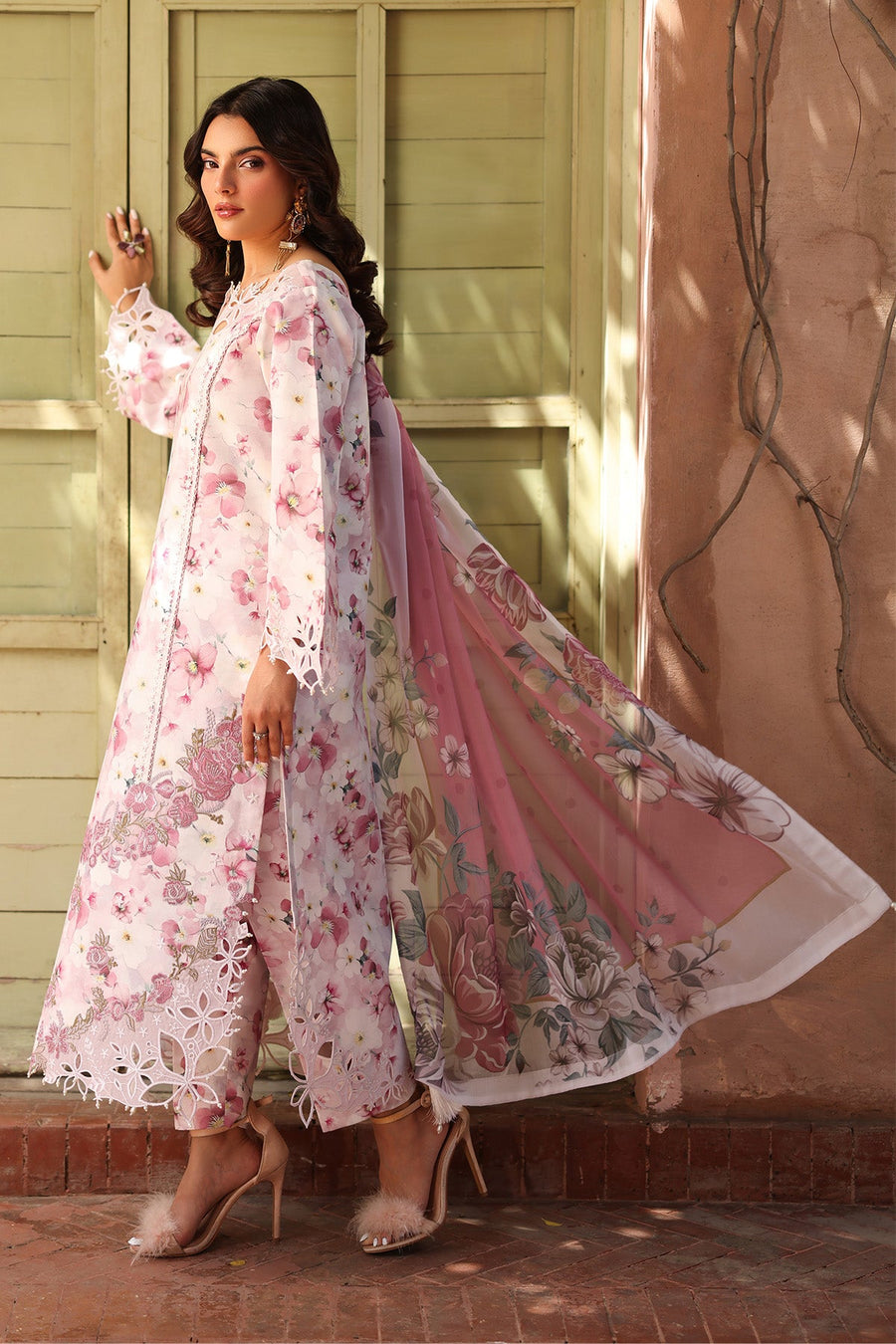 Alizeh Fashion Embroidered Printed Lawn Unstitched 3Pc Suit AF-EPL-7033-LIOR