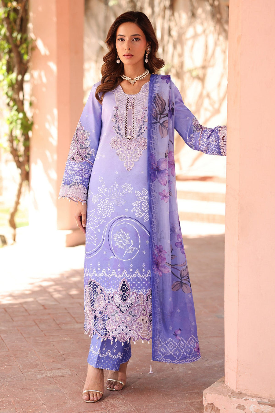 Alizeh Fashion Embroidered Printed Lawn Unstitched 3Pc Suit AF-EPL-7032-RHEA