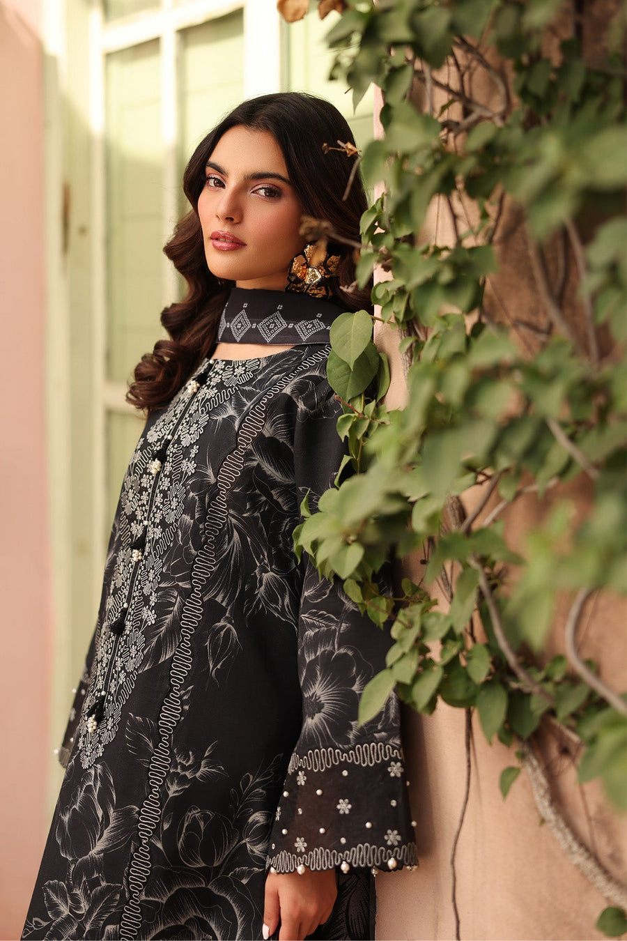 Alizeh Fashion Embroidered Printed Lawn Unstitched 3Pc Suit AF-EPL-7037-AZLIN