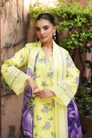 Alizeh Fashion Levana Embroidered Lawn Unstitched 3Pc Suit AF-EPL-7043-DAVIAN