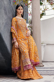 Emaan Adeel Nawabzadi Embroidered Organza Unstitched 3Pc Suit - RUHAB