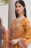 Emaan Adeel Nawabzadi Embroidered Organza Unstitched 3Pc Suit - RUHAB