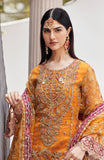 Emaan Adeel Nawabzadi Embroidered Organza Unstitched 3Pc Suit - RUHAB