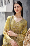 Emaan Adeel Nawabzadi Embroidered Chiffon Unstitched 3Pc Suit - AROOHI