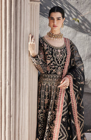 Emaan Adeel Nawabzadi Embroidered Organza Unstitched 3Pc Suit - MAANVI
