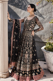 Emaan Adeel Nawabzadi Embroidered Organza Unstitched 3Pc Suit - MAANVI