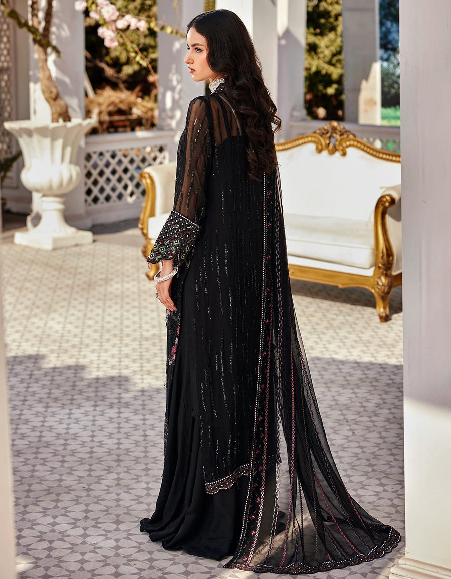 Nafasat by Emaan Adeel Embroidered Chiffon Unstitched 3Pc Suit NF-204