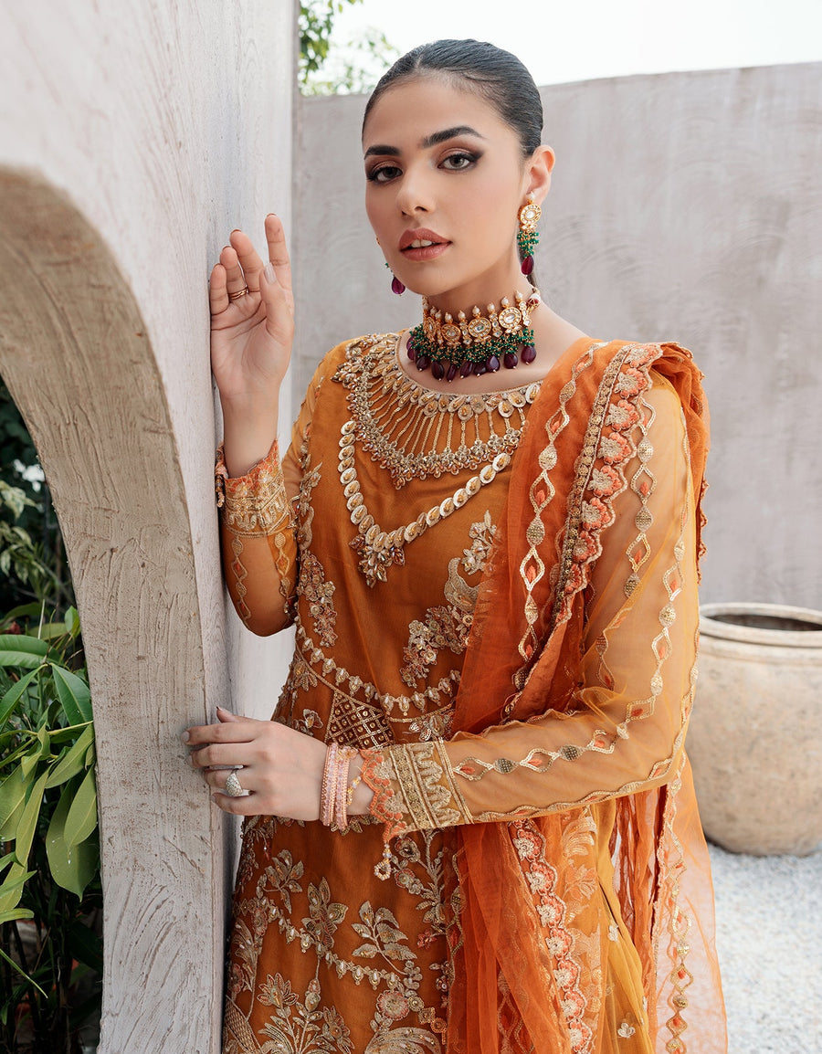 Emaan Adeel Belle Robe Luxury Net Unstitched 3Pc Suit BL-509