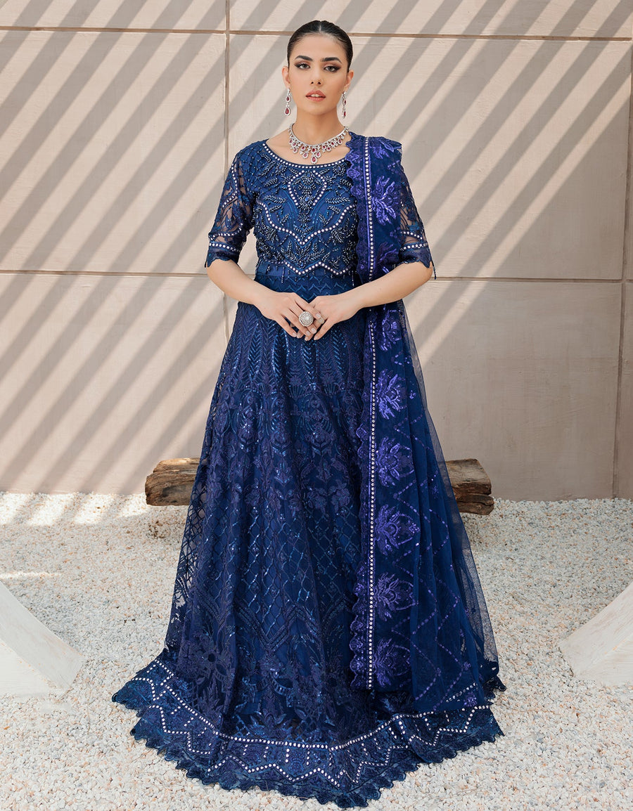 Emaan Adeel Belle Robe Luxury Net Unstitched 3Pc Suit BL-510