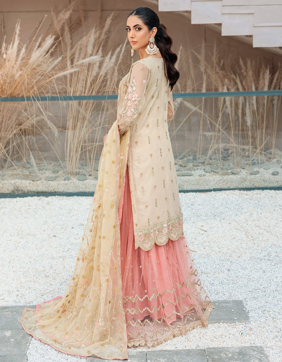 Emaan Adeel Belle Robe Luxury Net Unstitched 3Pc Suit BL-507