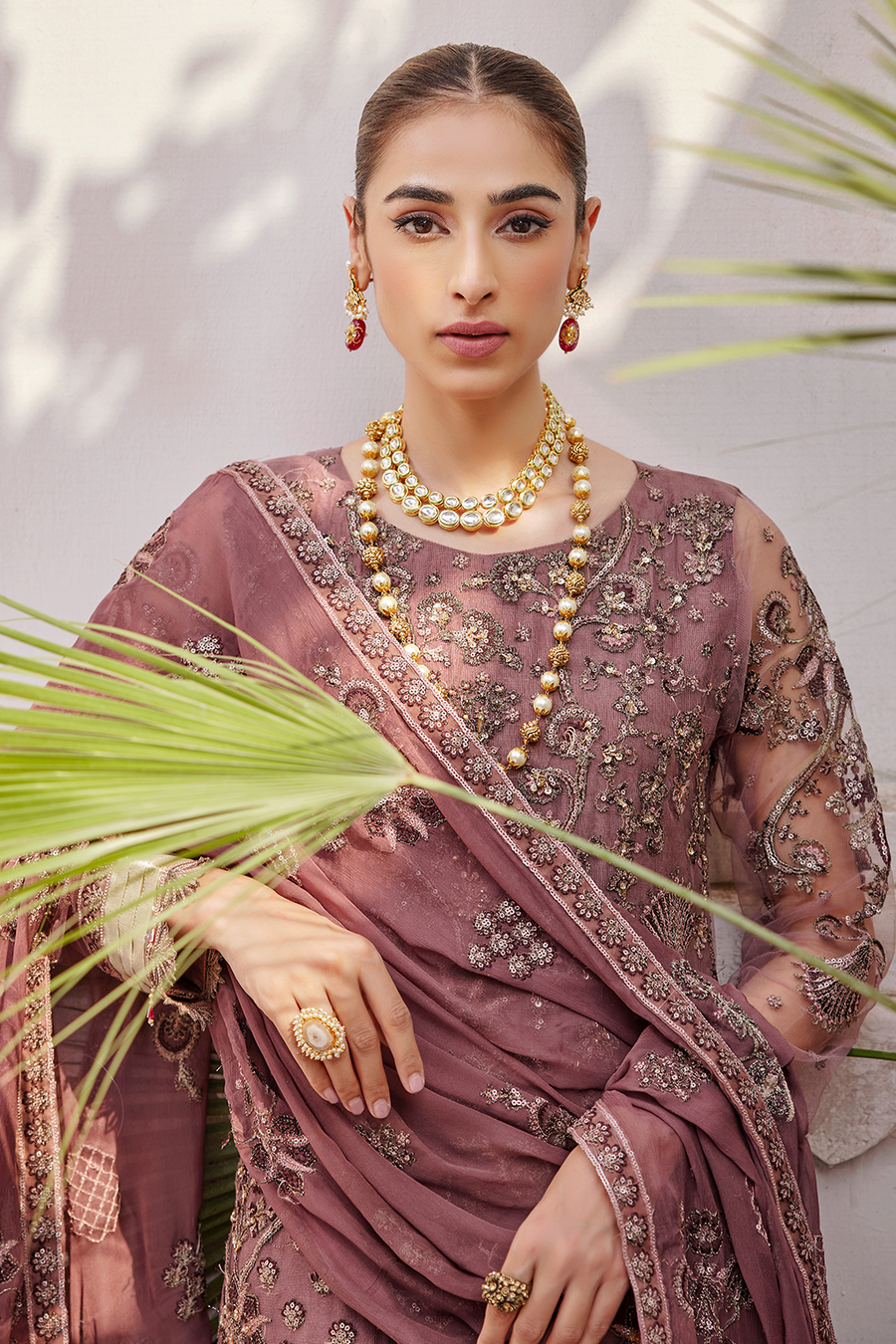 Emaan Adeel Luxe Chiffon Wedding Formal 3 Piece Suit LX 10