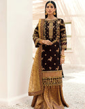 Emaan Adeel Makhmal Unstitched Luxury Velvet 3Pc Suit MK-303