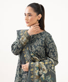 Sapphire Printed Linen Unstitched 3Pc Suit 0U3PDY25V933