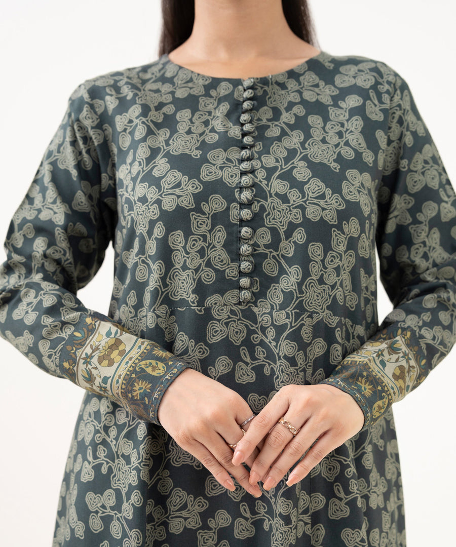 Sapphire Printed Linen Unstitched 3Pc Suit 0U3PDY25V933