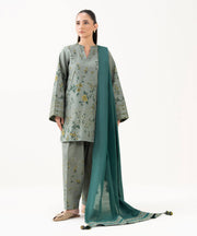 Sapphire Printed Khaddar Unstitched 3Pc Suit 0U3PDY25V96B