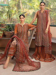 LaMode by Xenia Formals Unstitched Chiffon 3Pc Suit D-10 SOPHIEE