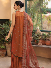 LaMode by Xenia Formals Unstitched Chiffon 3Pc Suit D-10 SOPHIEE