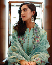 Mushq Astoria Festive Lawn Unstitched Embroidered 3Pc Suit D-10 OPAL