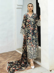 Zainab Chottani Embroidered Chikankari Lawn Unstitched 3Pc Suit D-10A Reeya
