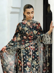 Zainab Chottani Embroidered Chikankari Lawn Unstitched 3Pc Suit D-10A Reeya