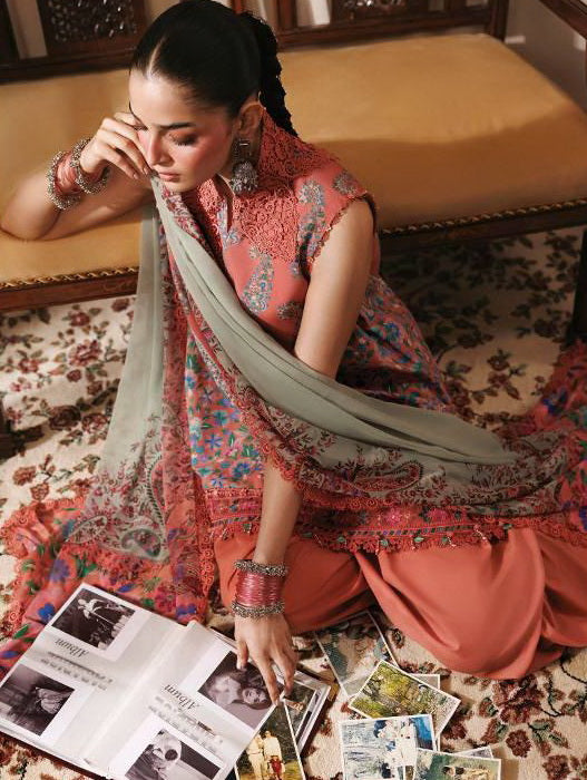 Maria B MBasics Embroidered Linen Unstitched 3Pc Suit MB-CUSV15-10B