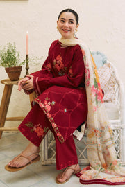 Coco by Zara Shahjahan Embroidered Lawn Unstitched 3Pc Suit D-10B RUHI