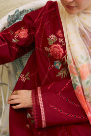 Coco by Zara Shahjahan Embroidered Lawn Unstitched 3Pc Suit D-10B RUHI