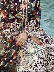Zainab Chottani Embroidered Chikankari Lawn Unstitched 3Pc Suit D-10B Reeya