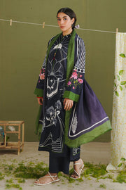 Coco by Zara Shahjahan Prints Unstitched Lawn 3Pc Suit D-10B Raya