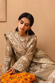 Emaan Adeel Sheherzadi Embroidered Chiffon Unstitched 3Pc Suit - ULFAT