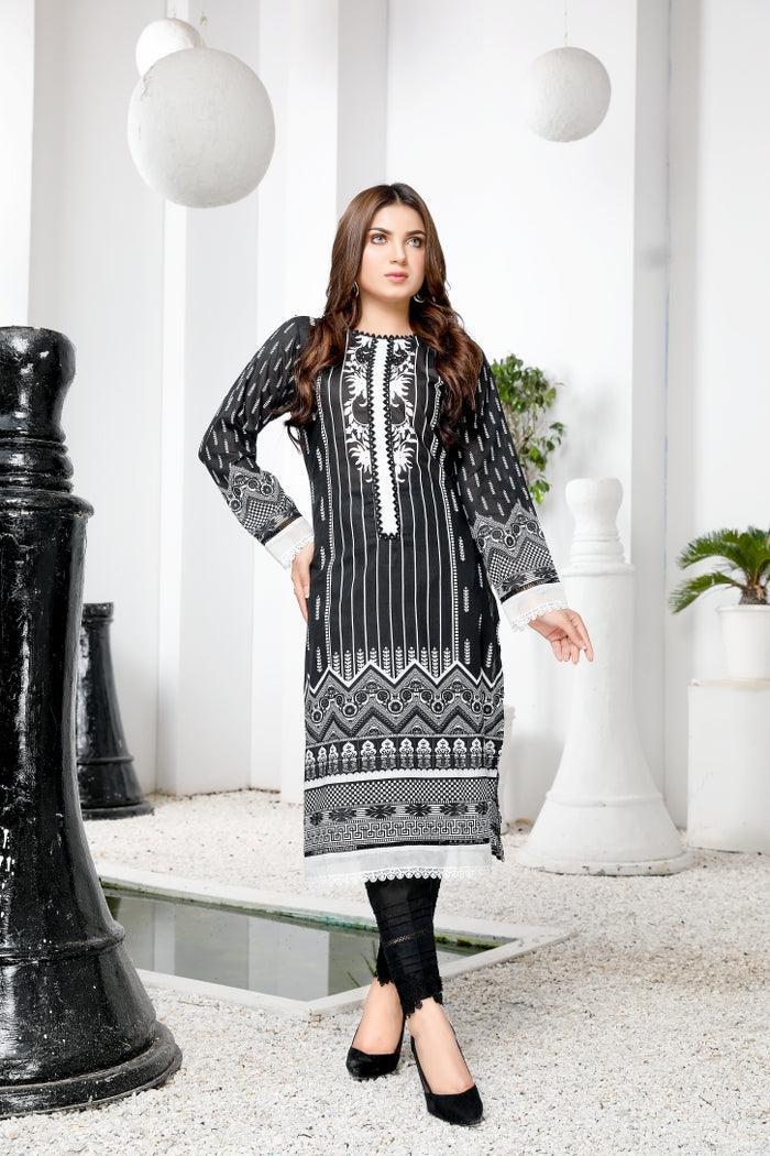 DBW-10 - DIGITAL BLACK AND WHITE KURTI COLLECTION VOL 1 2021