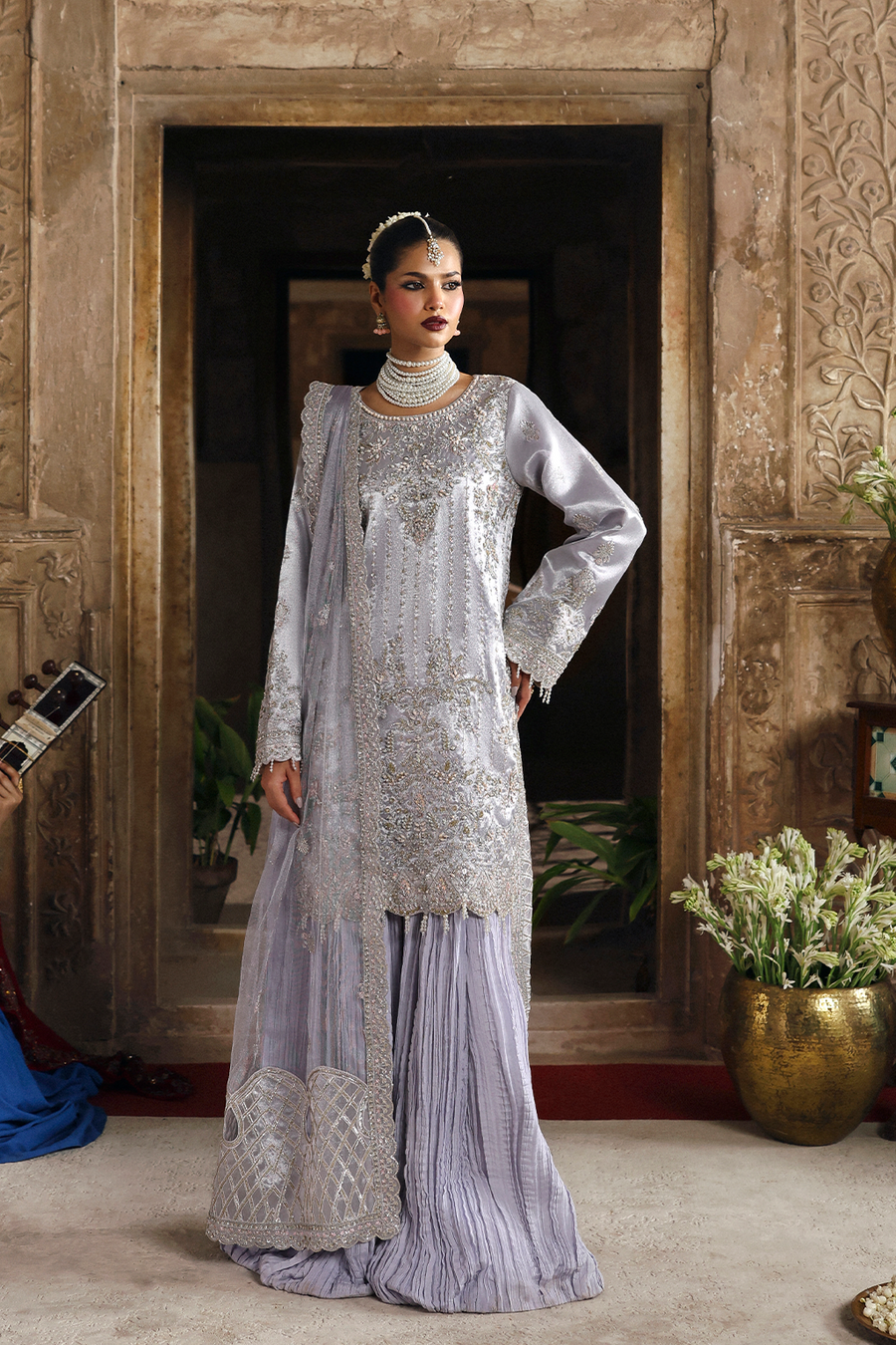 silver traditional outfit