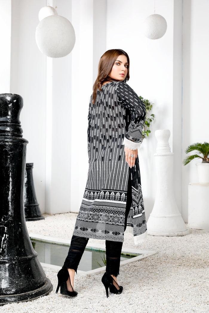 DBW-10 - DIGITAL BLACK AND WHITE KURTI COLLECTION VOL 1 2021