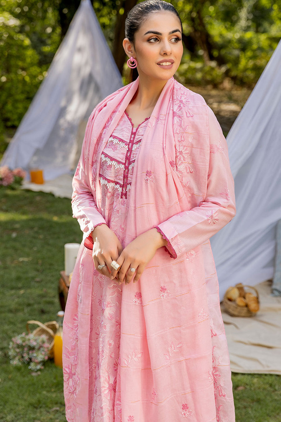 Safwa Esme Premium Embroidered Lawn Unstitched 3Pc Suit ESM-03